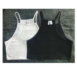 *BUNDLE* Divided crop top tanks